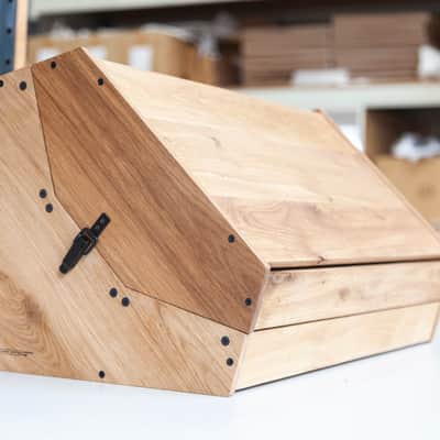 2 Many Synths Solid Oak 9U 104HP Eurorack case with lid! image 8