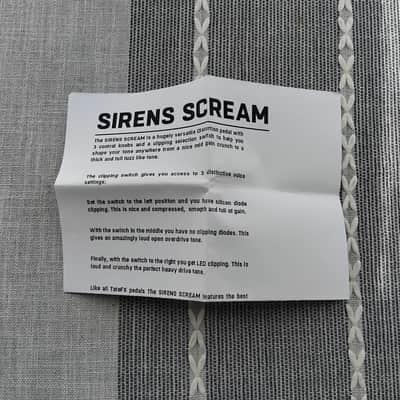 Tate FX Sirens Scream (RAT-style drive/distortion), with box and manual image 8