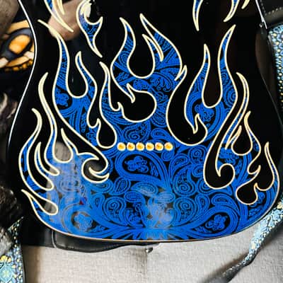 ‘07 Fender | Telecaster | James Burton Signature | Blue Paisley Flames | USA 🇺🇸 image 11