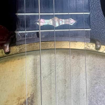 Vintage George Washburn 5-String Banjo circa 1913 w/hard shell case image 3