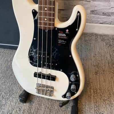 Fender Precision Bass American Performer 2021 - Arctic White image 5