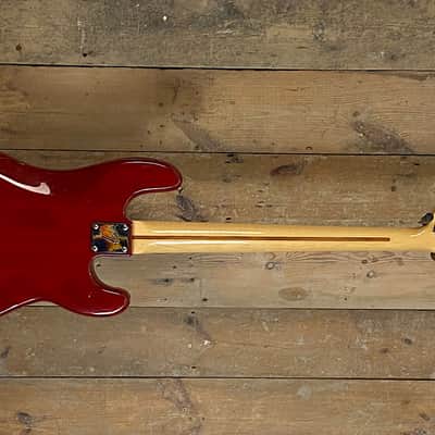 Fender Precision Bass Left-Handed with Maple Fretboard 1970 - 1983 - Ruby Red image 4
