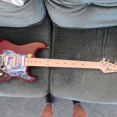 ~Cashified~ Indio Strat-Style - Van Gogh - "Starry Night" image 13