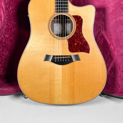 2001 Taylor 710CE Natural Finish Acoustic Guitar w/OHSC image 2