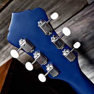 Recording King RPH-R2 Dirty 30s Single 0 Resonator - A/E - Matte Blue w/ Gig Bag image 16