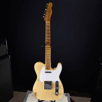 Fender Custom Shop 1954 Telecaster Super Heavy Relic Nocaster Blonde image 4