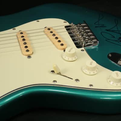 Guitars R Us Strat 1995 Ocean Turquoise - lefty - built for and signed by CoCo Montoya image 16
