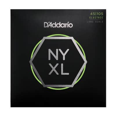 D'Addario 4er Bass NYXL 45-105 45-65-85-105, NYXL45105 - String Set for 4 String Bass Guitar image 1