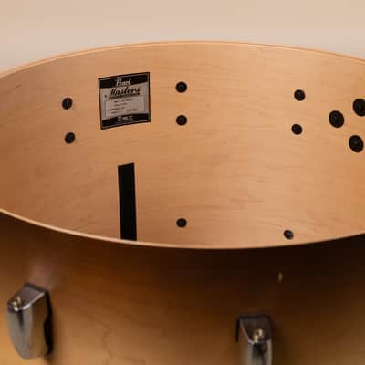 Pearl Masters Maple Complete 16x22 Satin Natural Burst Bass Drum image 14