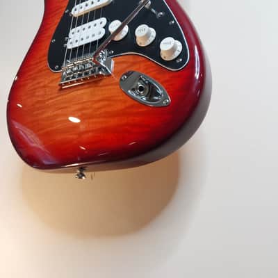 Fender Player Stratocaster Plus Top with Maple Fretboard - Aged Cherry Burst image 7