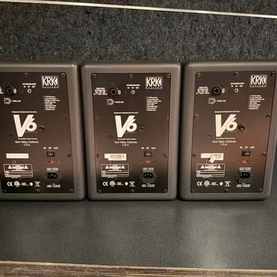 KRK V6 V Series 2-Way 6.5" Active Studio Monitors (LCR Set of Three) 2000 - 2005 - Black image 2