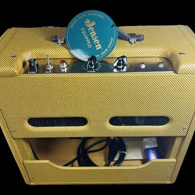General Vintage Tone  Tweed amp Princenton type 5f2a NOS charged Hand made Tube amplifier 6 watts cl image 6
