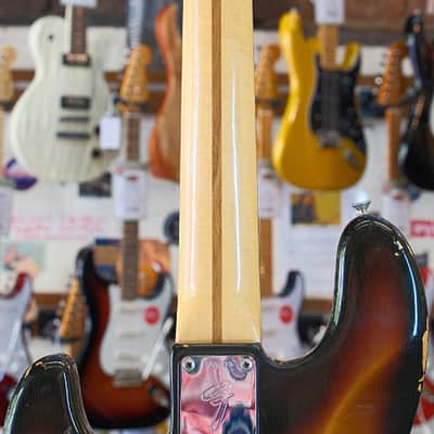 Fender 1973 Jazz Bass, Black-Block Markers, 3-Color Sunburst (Pre-Owned) image 20