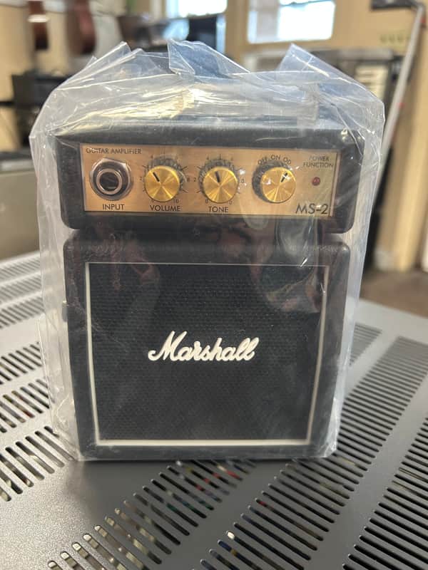 Marshall Micro Stack MS-2 1-Watt 1x2" Battery-Powered Guitar Combo 2012 - Present - Black image 1