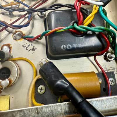 REAL! -Fender Deluxe Reverb Amp 1965 - Blackface original vintage USA tube amplifier image 10