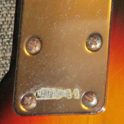 Vintage Nashville branded Hohner bass 1970s  with Tele GUITAR shaped body image 14