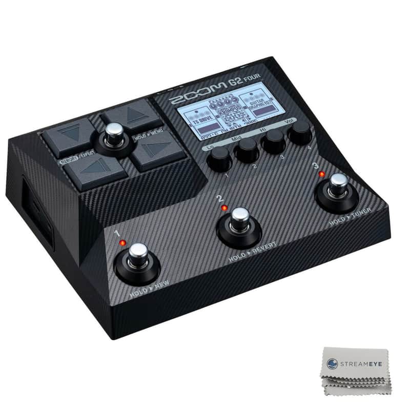 Zoom G2 Four Multi-Effects Processor Pedal with StreamEye Polishing Cloth image 1