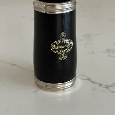 Buffet Crampon  B-12 Bb Clarinet with original hard shell plastic molded case. - Black (resin/composite) body, and Silver/nickel keys image 15