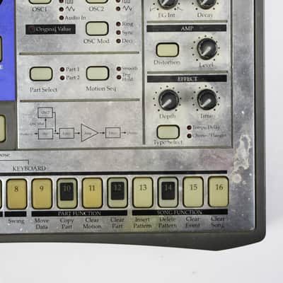Korg Electribe-A EA-1 Analog Modeling Synthesizer 1999 - Silver image 8