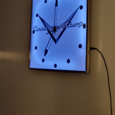 Fender Guitars Custom Shop Dealer Style Pam Light Up Clock Killer Cool Mancave, Bar, Garage Item image 4