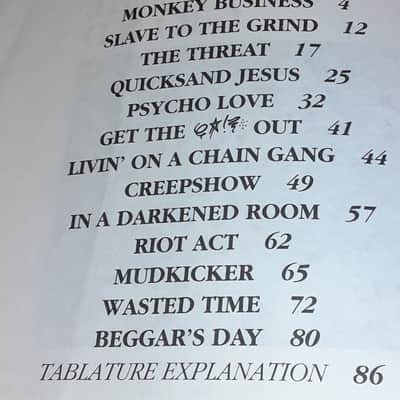 SKID ROW - SLAVE TO THE GRIND - GUITAR TAB BOOK - TABLATURE SONGBOOK ACCEPTABLE image 3