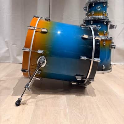 Dixon Artisan Maple Drum Kit Shell Set Blue Lagoon Gloss – North American Maple – 20/10/12/16 image 7