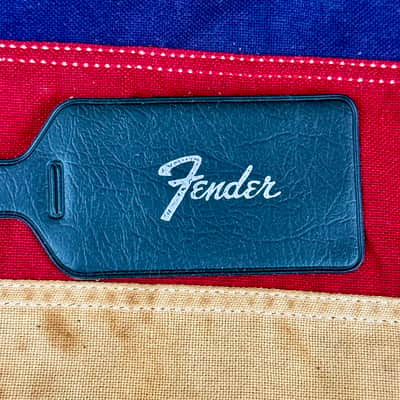 Vintage 1960's Fender Luggage-Case Tag Original Case Candy Circa 1966 image 2