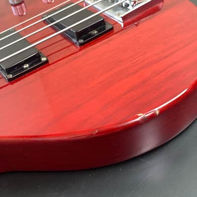 Greco TVB-650 Mahogany 30" Short Scale Used Electric Bass Guitar Made in Japan 1990s image 10