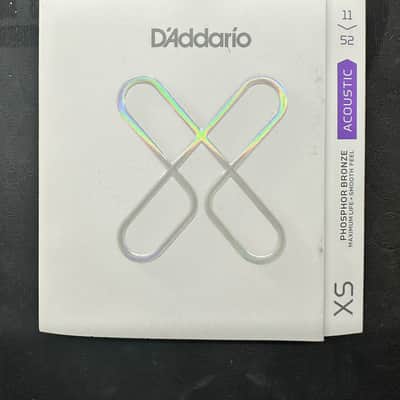 D'Addario XSABR1152 XS 80/20 Bronze Coated Acoustic Guitar Strings - Custom Light (11-52) 2020s - Standard image 1