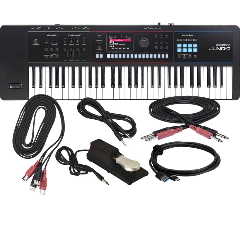 Roland Juno-D6 61-Key Synthesizer CABLE KIT image 1