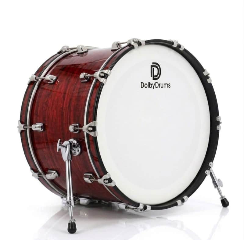 Dolby 22 x 14” Electronic Kick Drum Red Wood Bass for Roland Alesis Lemon image 1