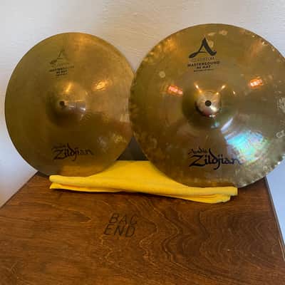 Zildjian 14" A Custom Mastersound Hi-Hat Cymbals (Pair) - Brilliant image 1