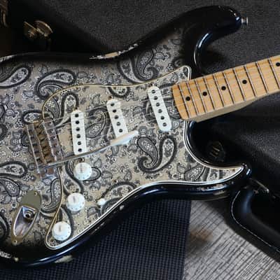 2019 Fender Custom Shop '68 Stratocaster Limited Edition Electric Guitar Black Paisley Relic + COA OHSC image 4