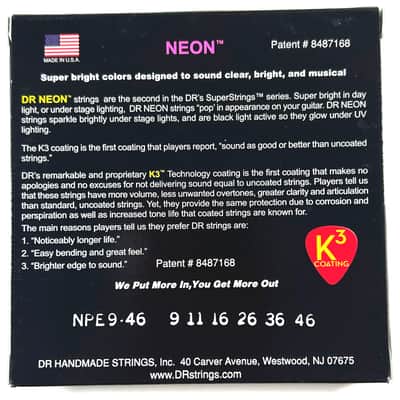 DR Strings Guitar Strings 5-Sets!  Electric Neon Pink 09-46 Light and Heavy image 3