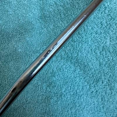 Ludwig One Knurled Gull Wing Left Side Bass drum spur leg 9.5mm - 9”Long 60s - Chrome image 10