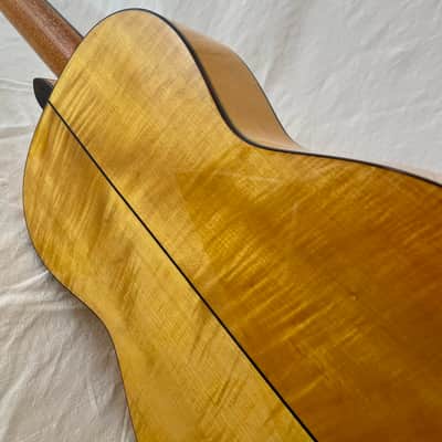 K Yairi KY CYTM (2024) 6156. Masterworks. Classical Parlour, Flamed Maple, Handmade in Japan.Dominic Miller's favourite guitar. image 16