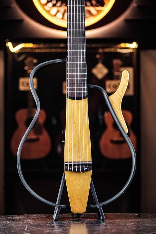 2000s Yamaha SLG-100N Silent Guitar natural image 1
