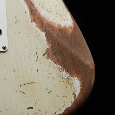 FENDER USA Custom Shop 56 Reissue Stratocaster LTD Super Heavy Relic " Ivory White + Maple" (2023) image 21