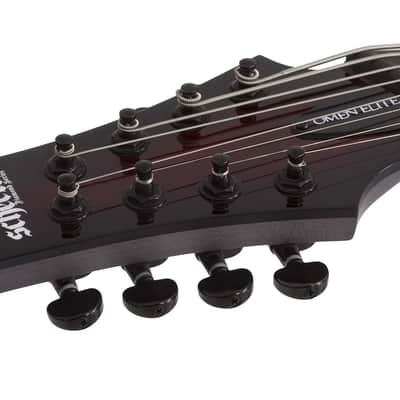 Schecter Omen Elite-8 Multiscale LH Black Cherry Burst image 10