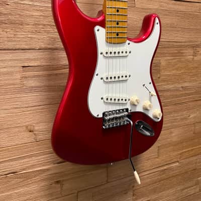 Squier Classic Vibe 50’s FSR Stratocaster - Candy Apple Red w/matching headstock -Upgraded tuners and pickups + sc image 4