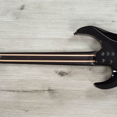 Mint Legator Ninja X7F Multi-Scale 7-String Guitar, California Buckeye Burl, Fishman Set, Royal Purple image 7