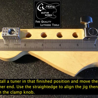 G-Tech Guitar Works Tuner Drilling Jig - Single/Two Pin - Fender Schaller Squier - Locking image 8