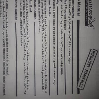Owner's Manual for Novation Drum Station Rack Drum Synthesizer Module 1996 image 15