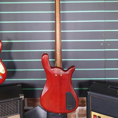 Warwick Streamer LX Jazzman Burgundy Red Oil 2003 Electric Bass Guitar image 17