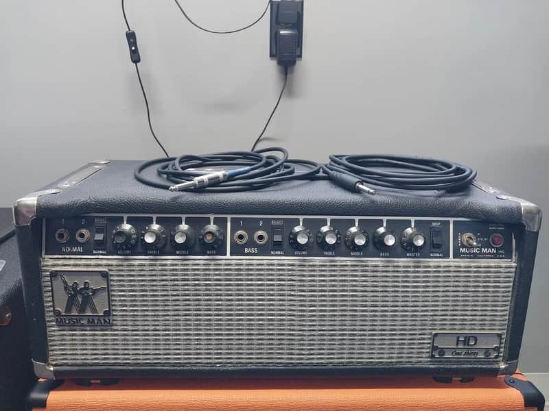 Music Man HD One Thirty 2-Channel 130-Watt Guitar Amp Head - Black image 1