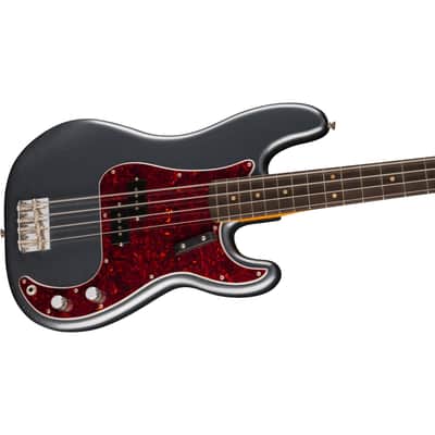 Fender Vintera II Road Worn 60s Precision 4-String Bass w/ Hardshell Case - Charcoal Frost Metallic image 2