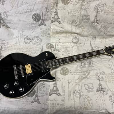 Cortez Lawsuit Era Les Paul Custom 1970’s Ebony Ex Cond Open Book Headstock Japan Ibanez Greco Aria image 5