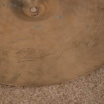 1970s Zildjian 16" A Hollow Logo Crash Cymbal 1166g image 7