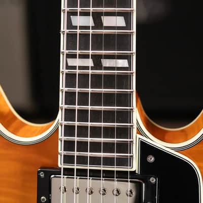 Eastman T486-GB Thinline Semi-hollowbody Electric Guitar - Goldburst with Hardshell Case image 9