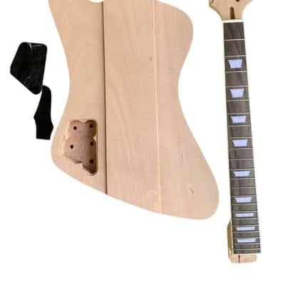 DIY Project Firebird Style Guitar Mahogany Body with Neck, Rosewood Fingerboard image 5